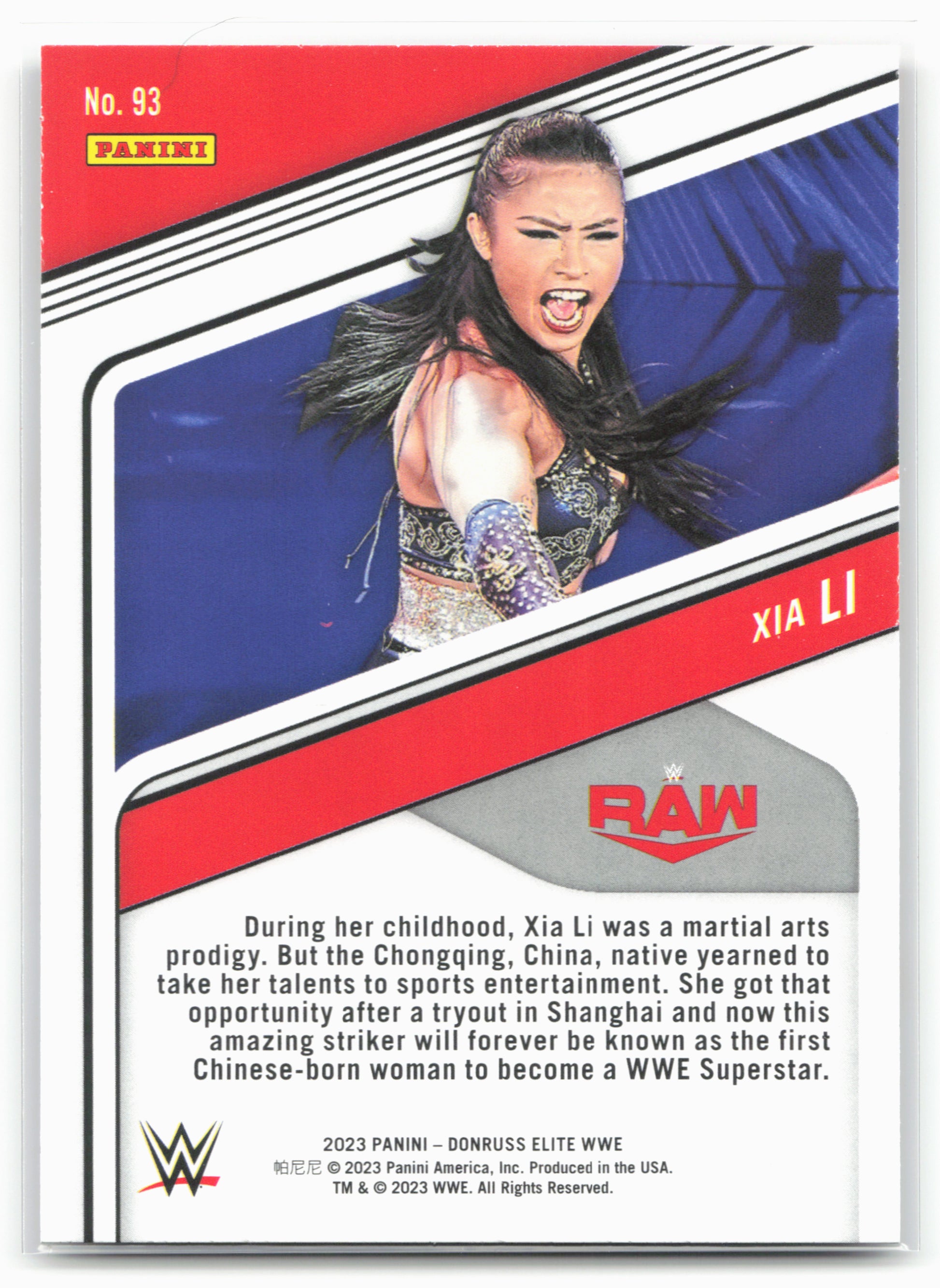 2023 Donruss Elite WWE #93 Xia Li 16250