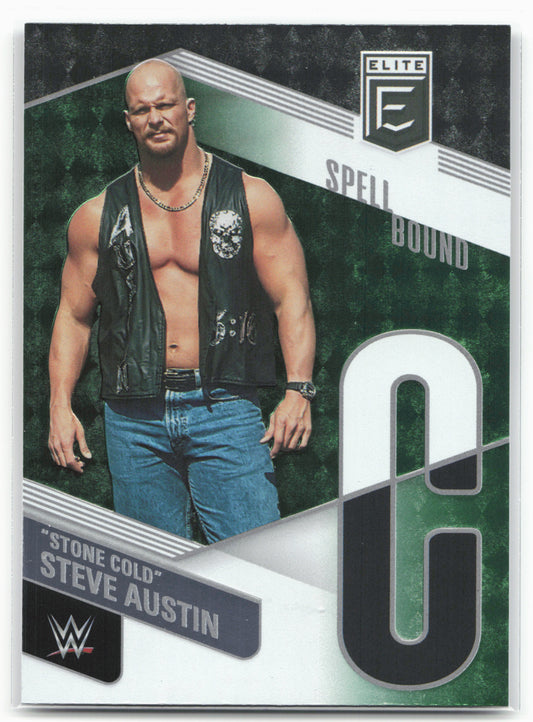 2023 Donruss Elite WWE #20 "Stone Cold" Steve Austin Spellbound Green