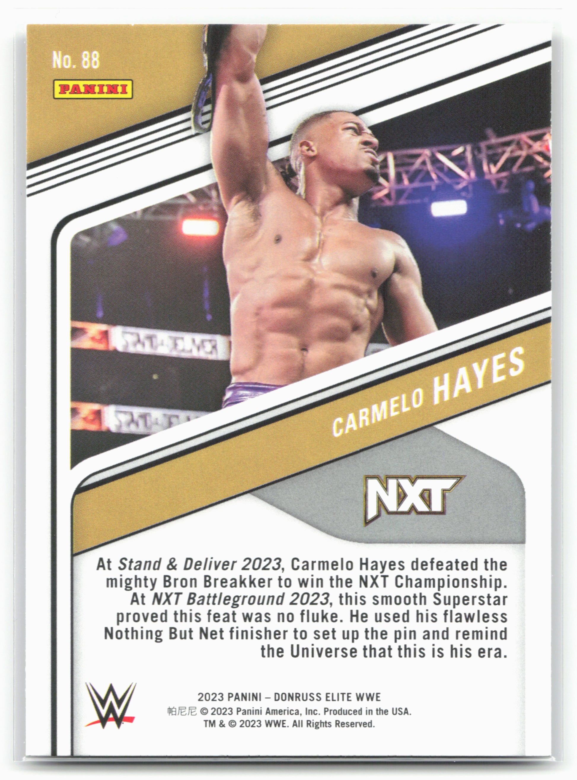 2023 Donruss Elite WWE #88 Carmelo Hayes 16254