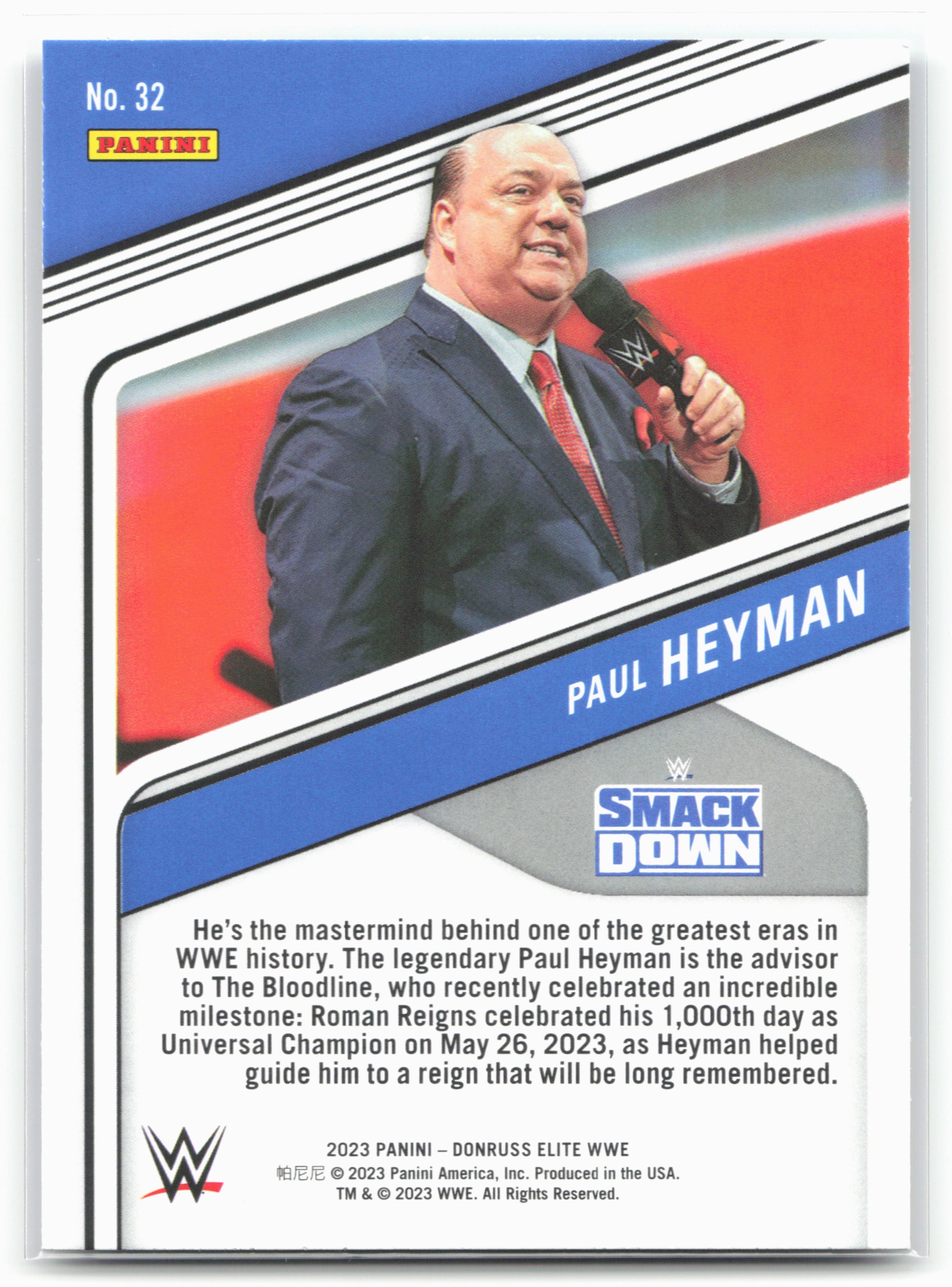 2023 Donruss Elite WWE #32 Paul Heyman 16258