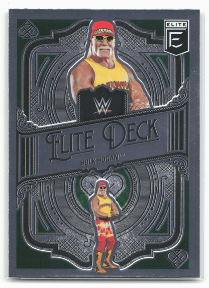 2023 Donruss Elite WWE #7 Hulk Hogan Elite Deck Green