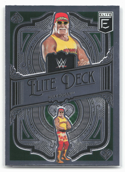 2023 Donruss Elite WWE #7 Hulk Hogan Elite Deck Green