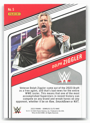 2023 Donruss Elite WWE #5 Dolph Ziggler