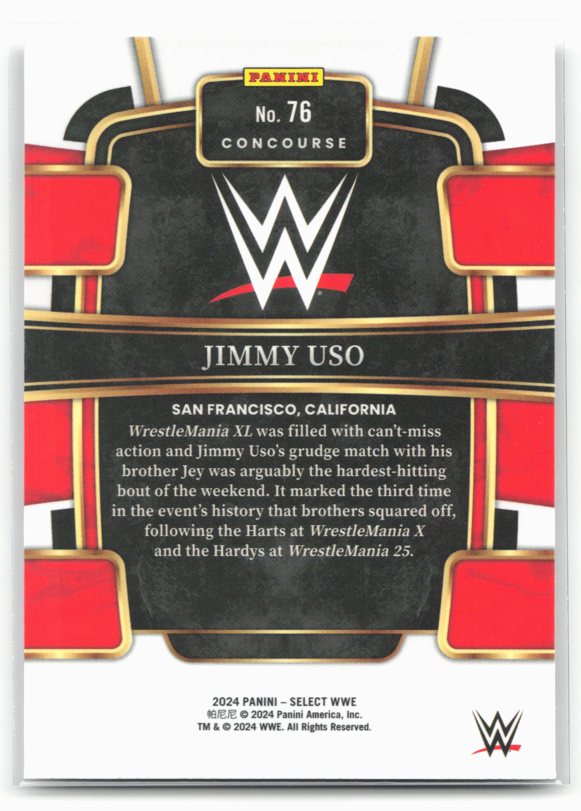 2024 Panini Select WWE #76 Jimmy Uso 16273