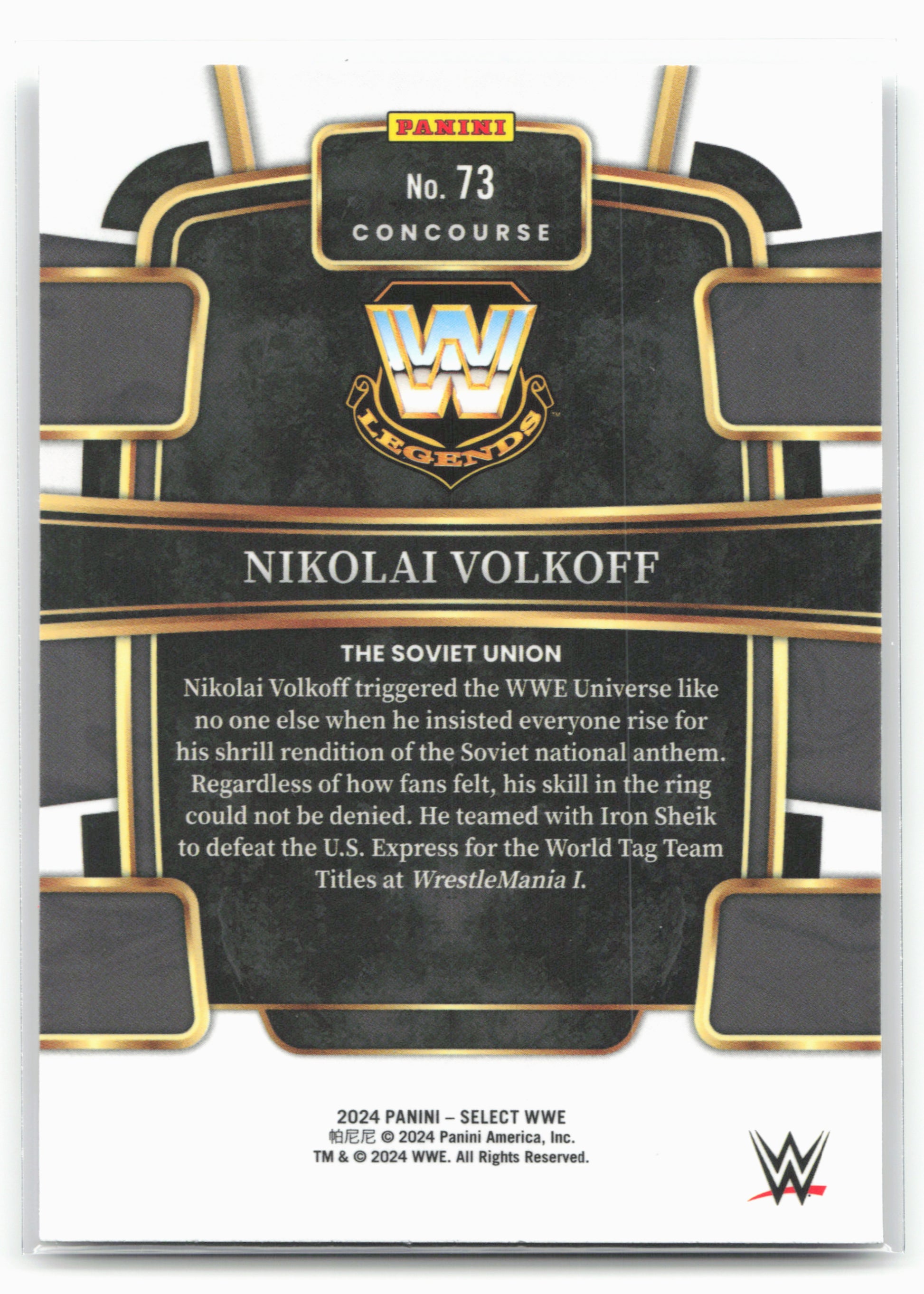2024 Panini Select WWE #73 Nikolai Volkoff 16275