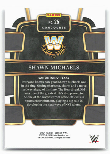 2024 Panini Select WWE #25 Shawn Michaels 16277