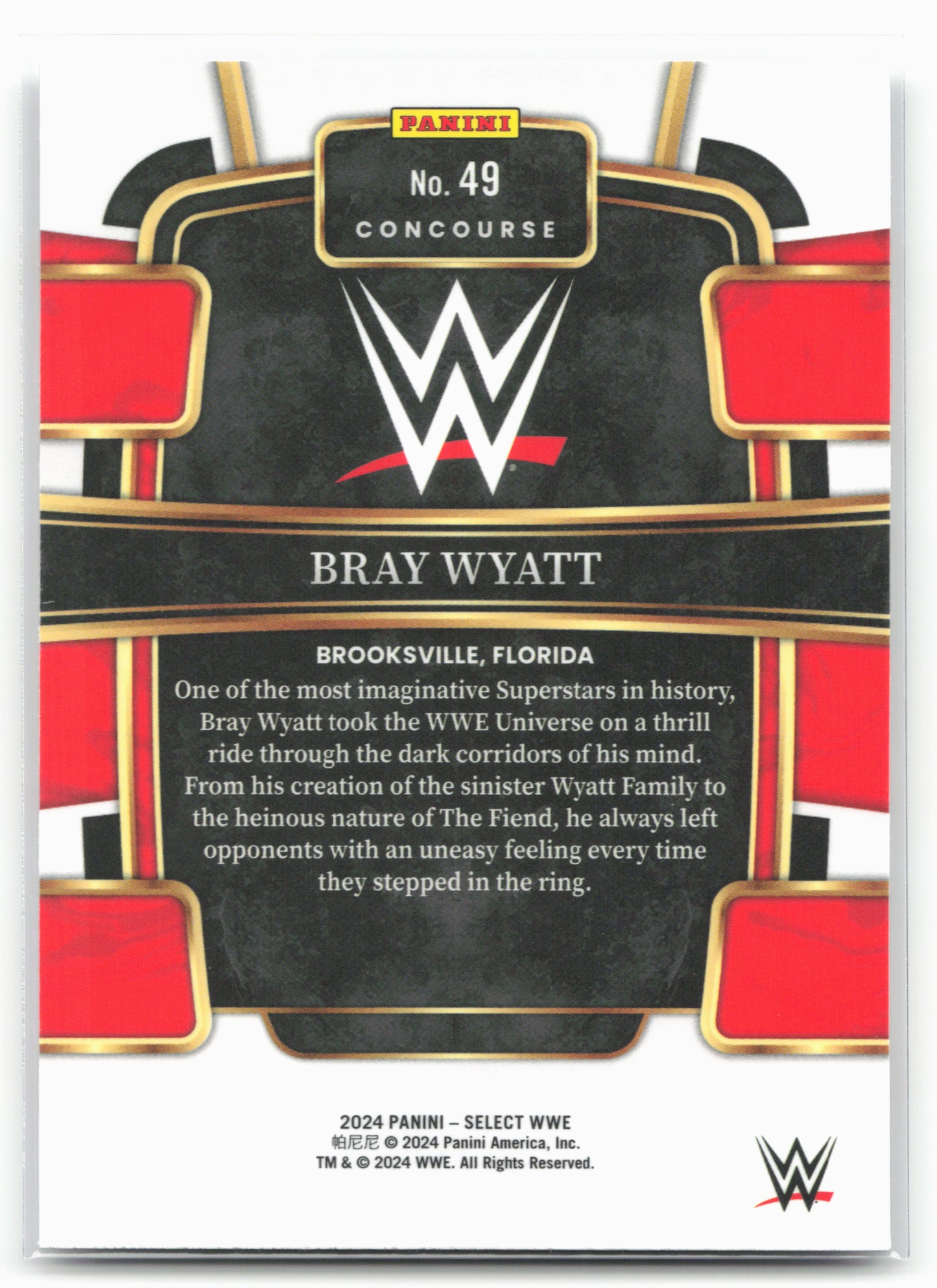 2024 Panini Select WWE #49 Bray Wyatt 16278