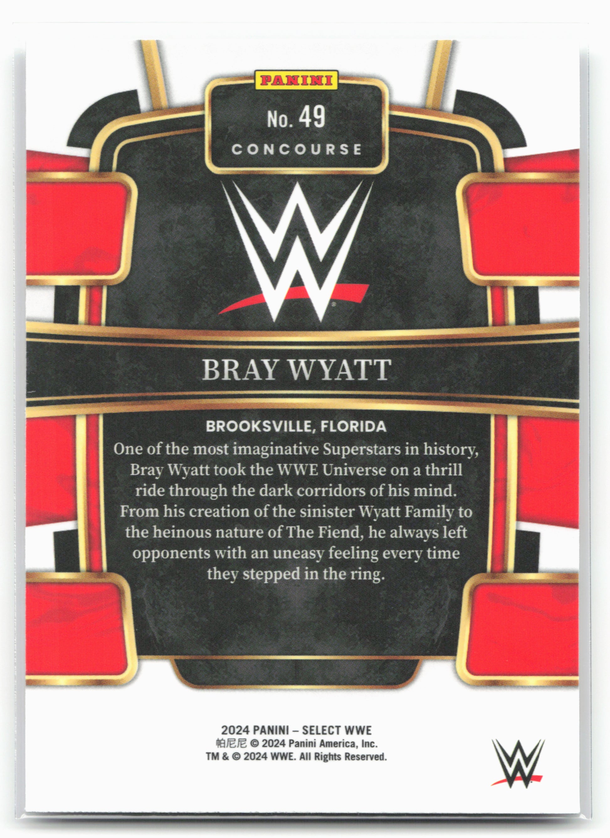 2024 Panini Select WWE #49 Bray Wyatt 16278