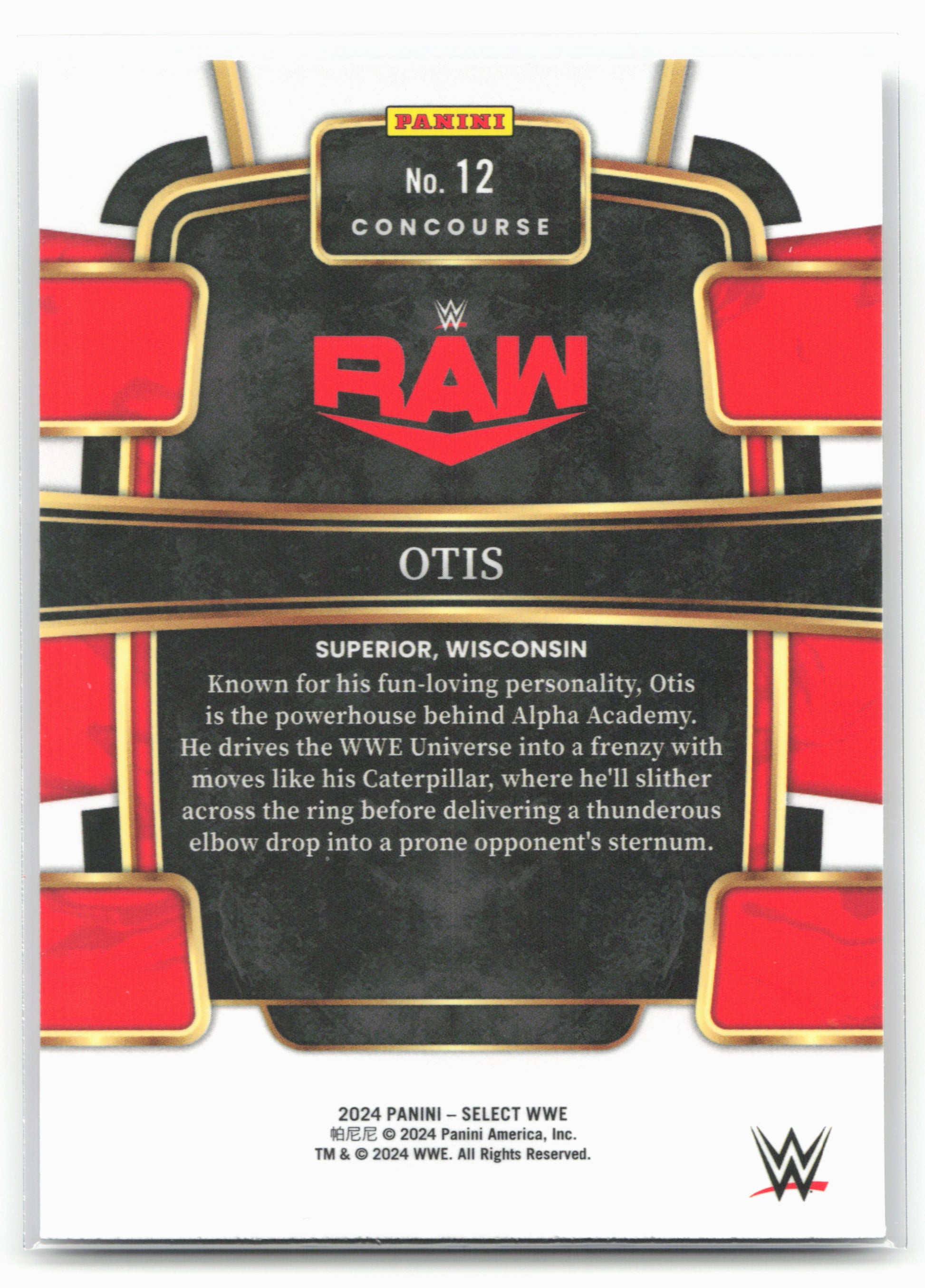 2024 Panini Select WWE #12 Otis 16280