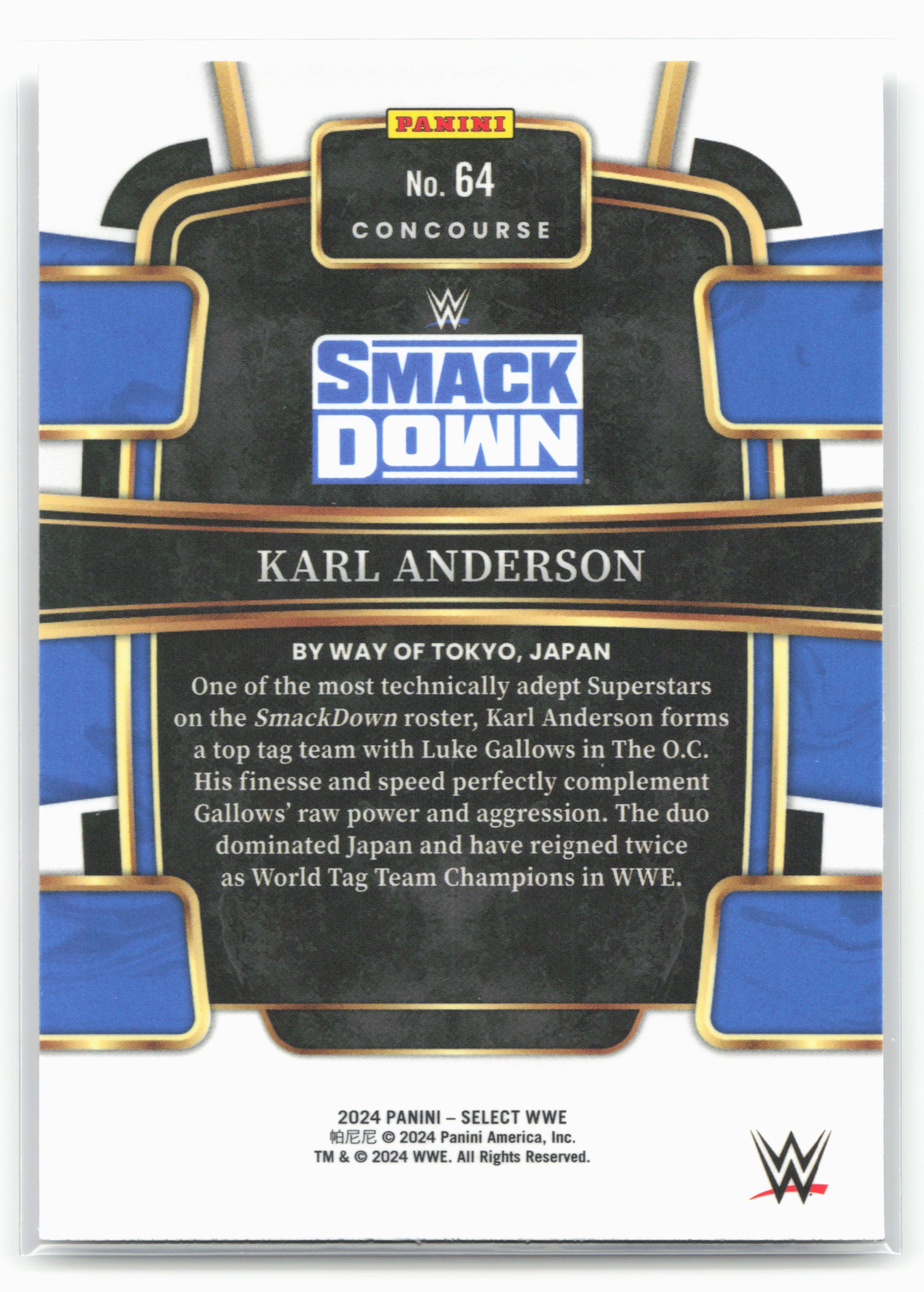 2024 Panini Select WWE #64 Karl Anderson 16283