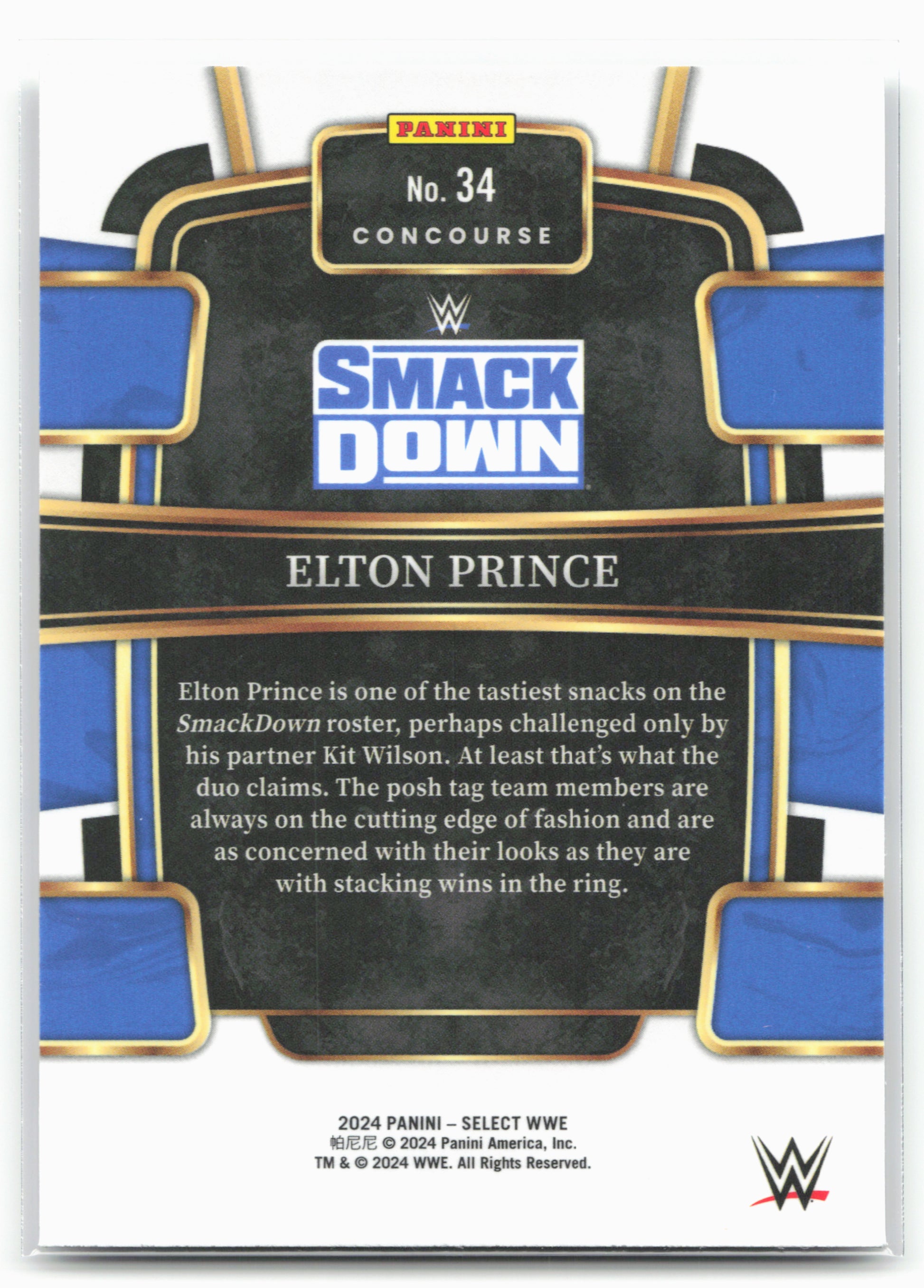 2024 Panini Select WWE #34 Elton Prince 16284
