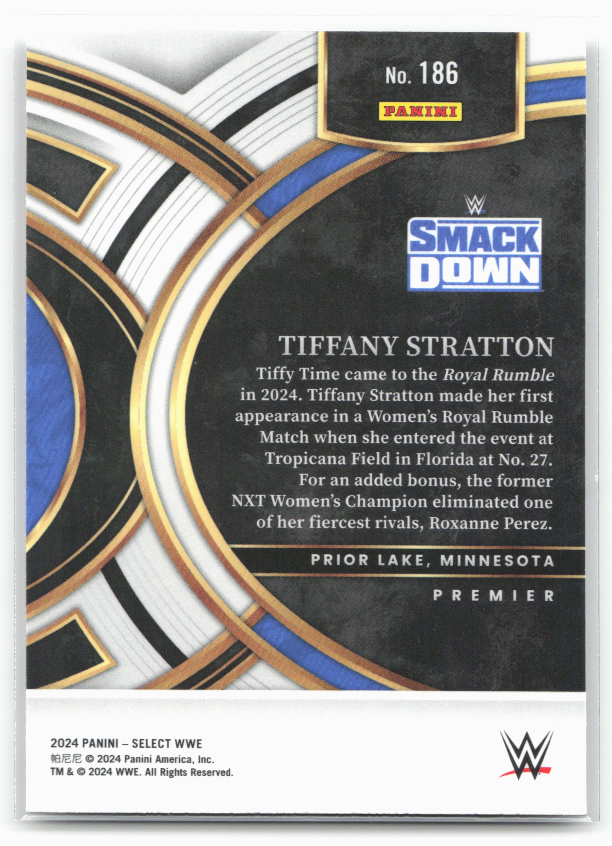 2024 Panini Select WWE #186 Tiffany Stratton 16285