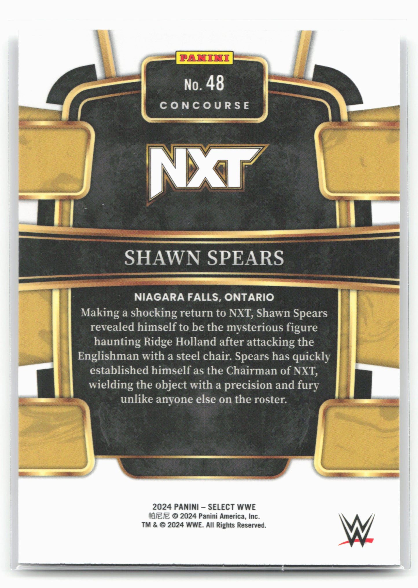 2024 Panini Select WWE #48 Shawn Spears 16289