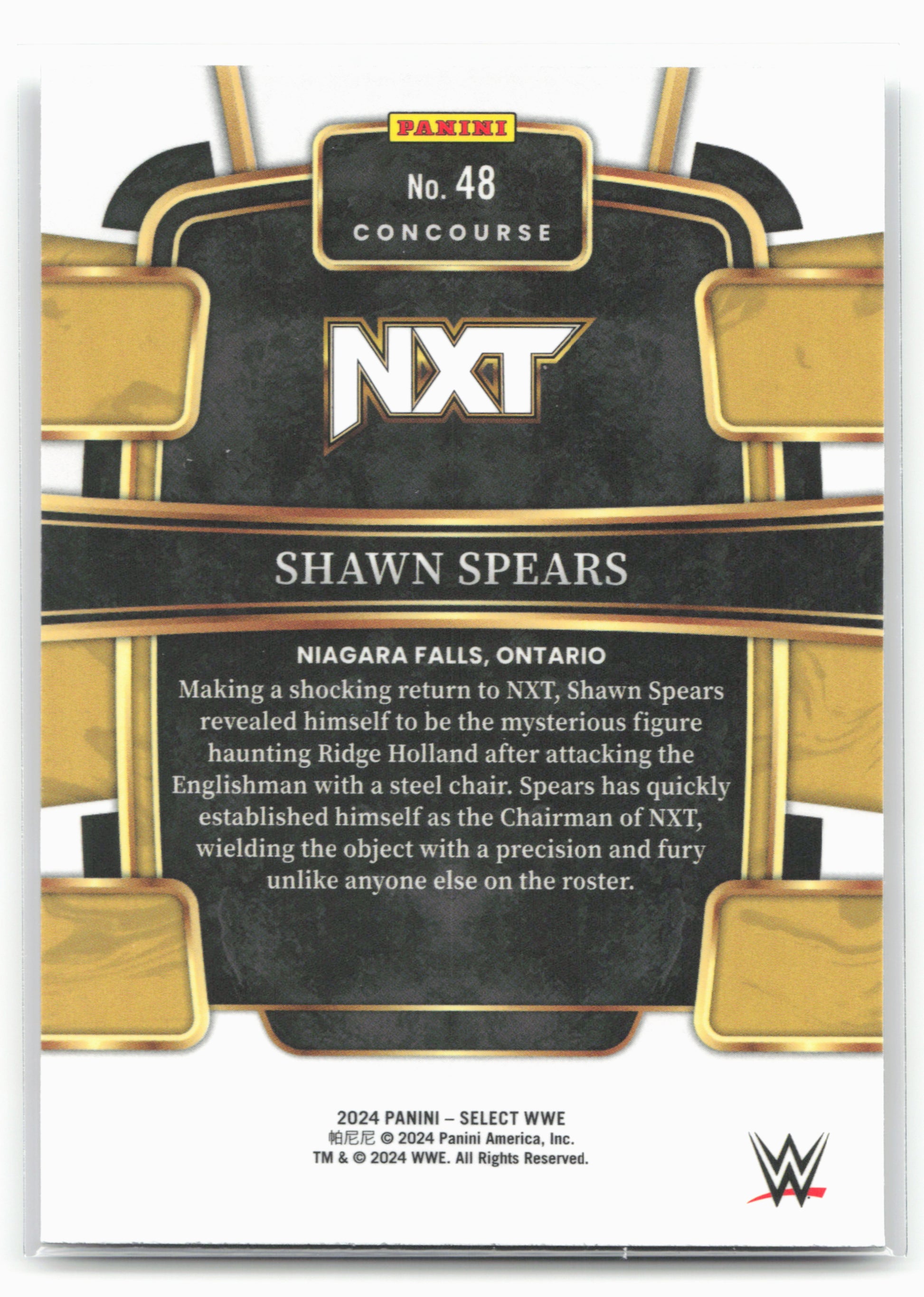 2024 Panini Select WWE #48 Shawn Spears 16289