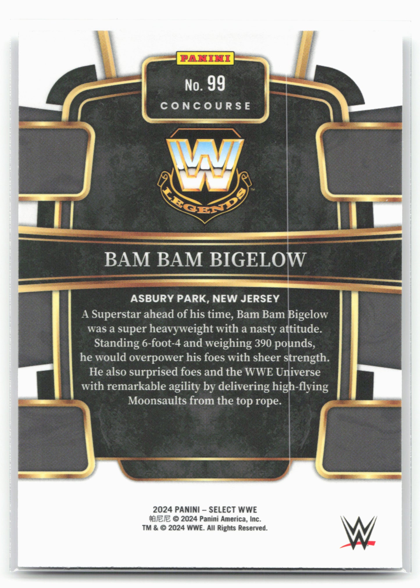 2024 Panini Select WWE #99 Bam Bam Bigelow 16292
