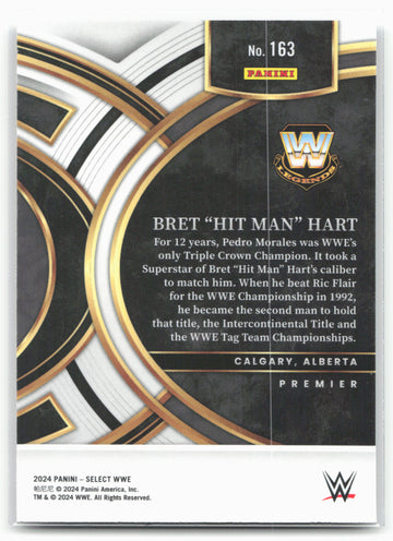 2024 Panini Select WWE #163 Bret "Hit Man" Hart 16297