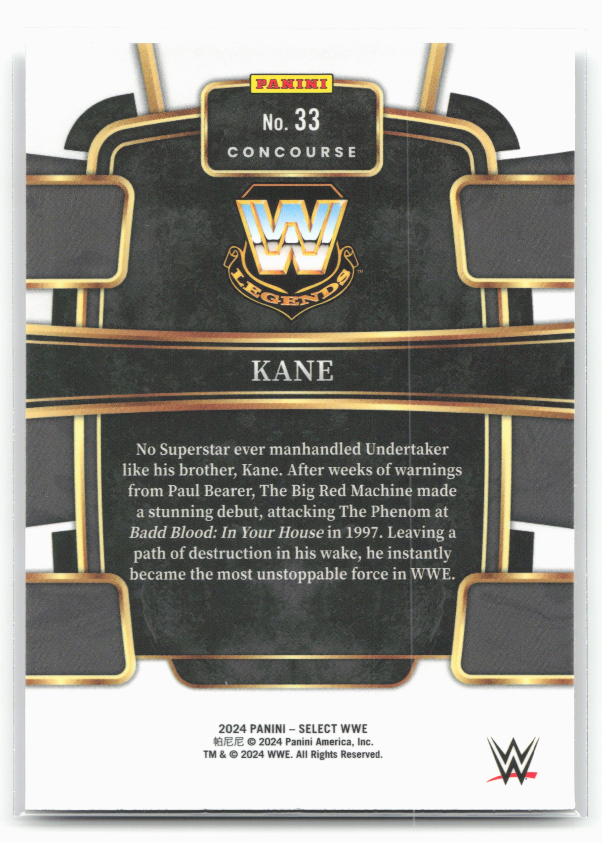 2024 Panini Select WWE #33 Kane 16298