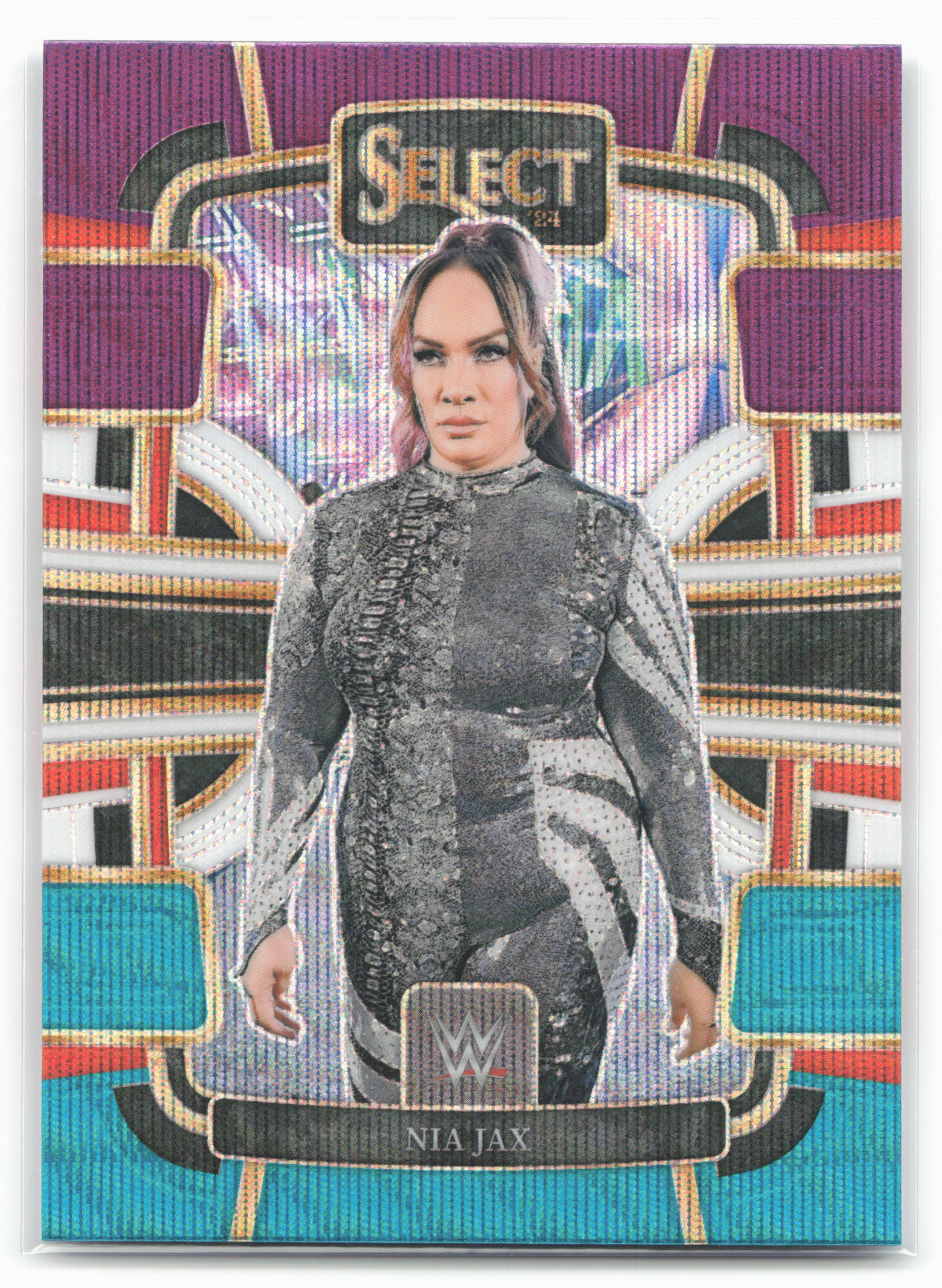 2024 Panini Select WWE #94 Nia Jax Tri-Color Prizms 16306