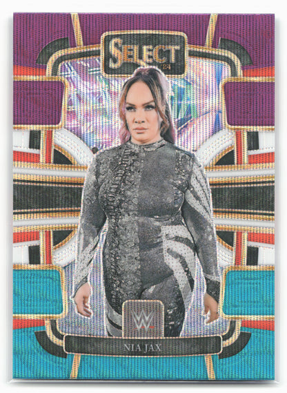 2024 Panini Select WWE #94 Nia Jax Tri-Color Prizms 16306