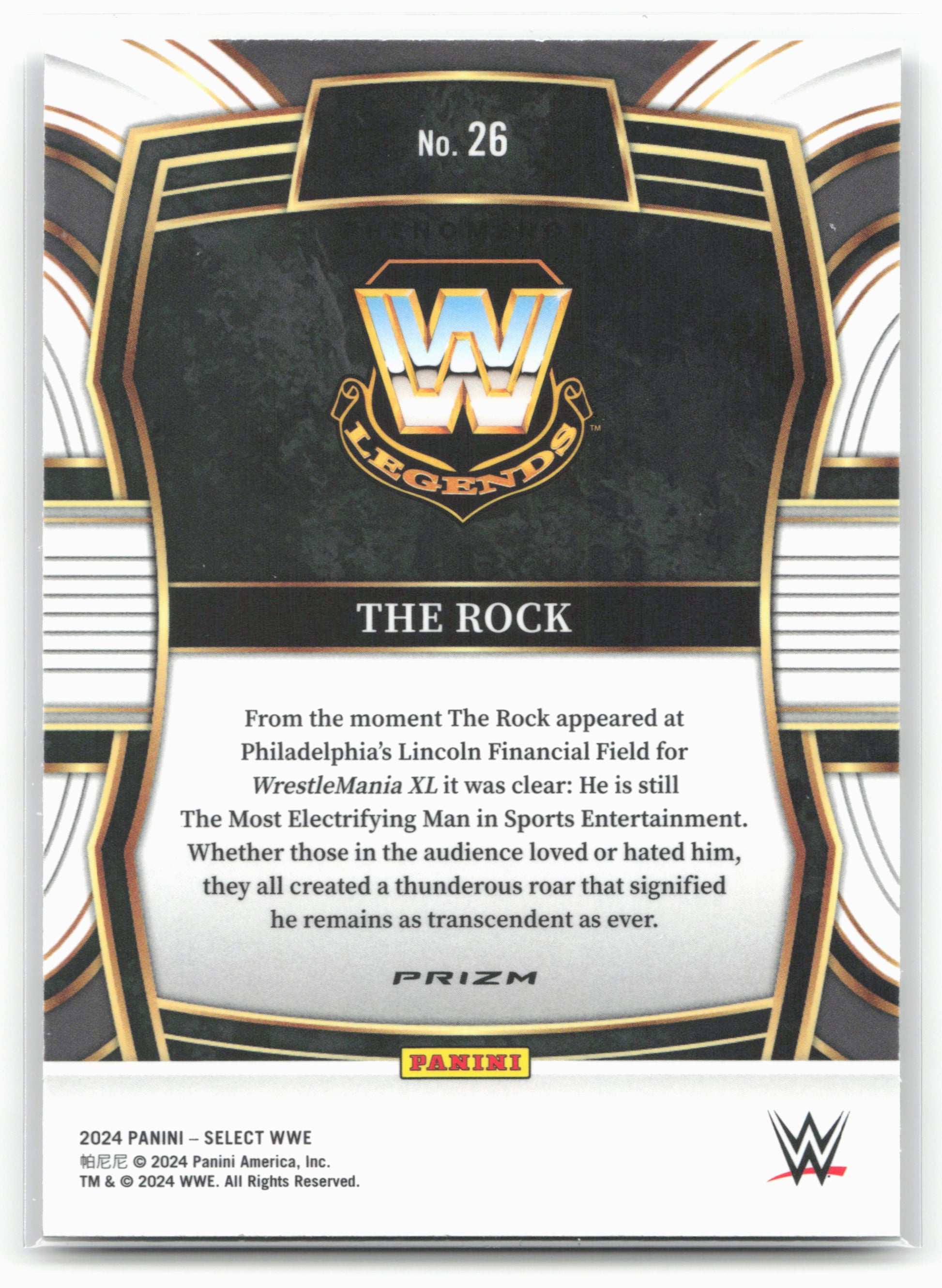 2024 Panini Select WWE #26 The Rock Phenomenon 16310
