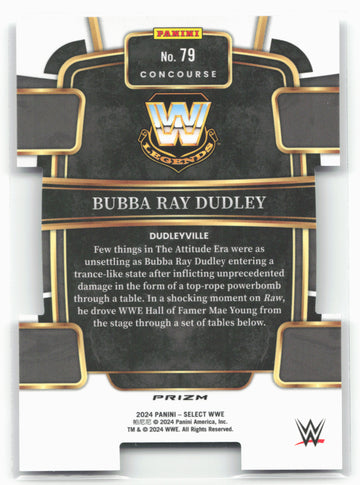 2024 Panini Select WWE #79 Bubba Ray Dudley Silver Prizms Die-Cut 16311