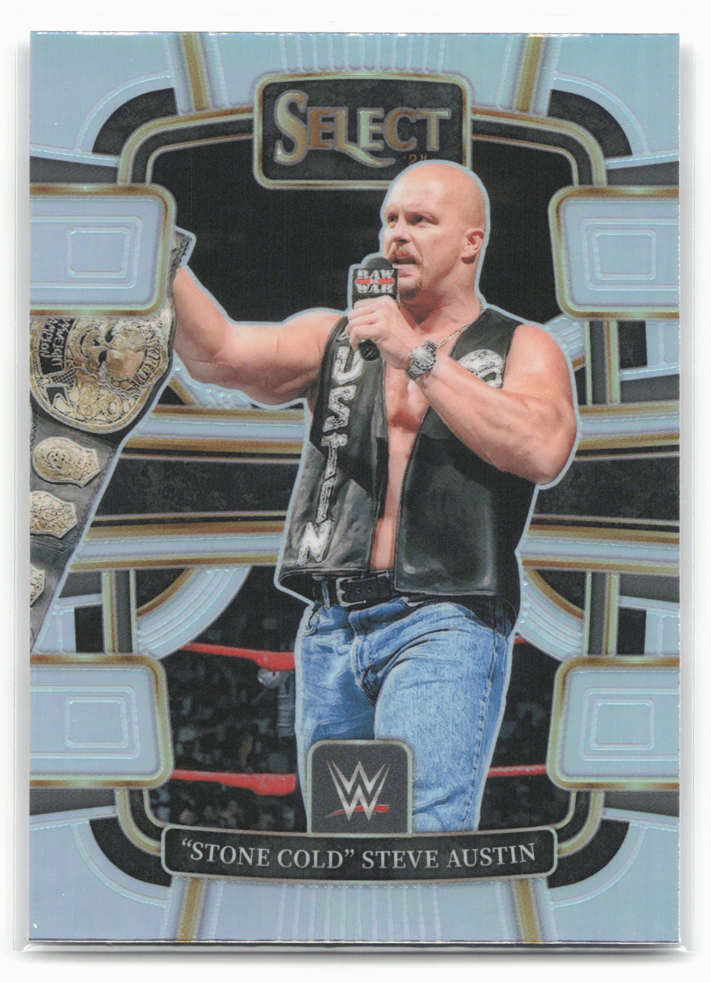 2024 Panini Select WWE #45 "Stone Cold" Steve Austin Silver Prizms 16312