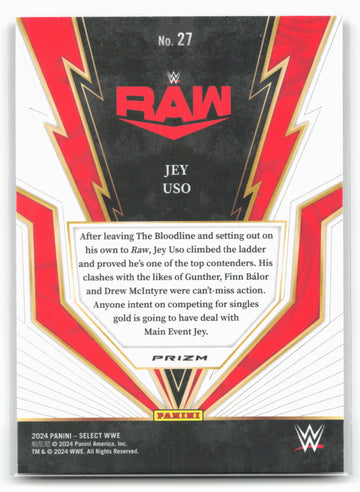 2024 Panini Select WWE #27 Jey Uso Turbo Charged 16313