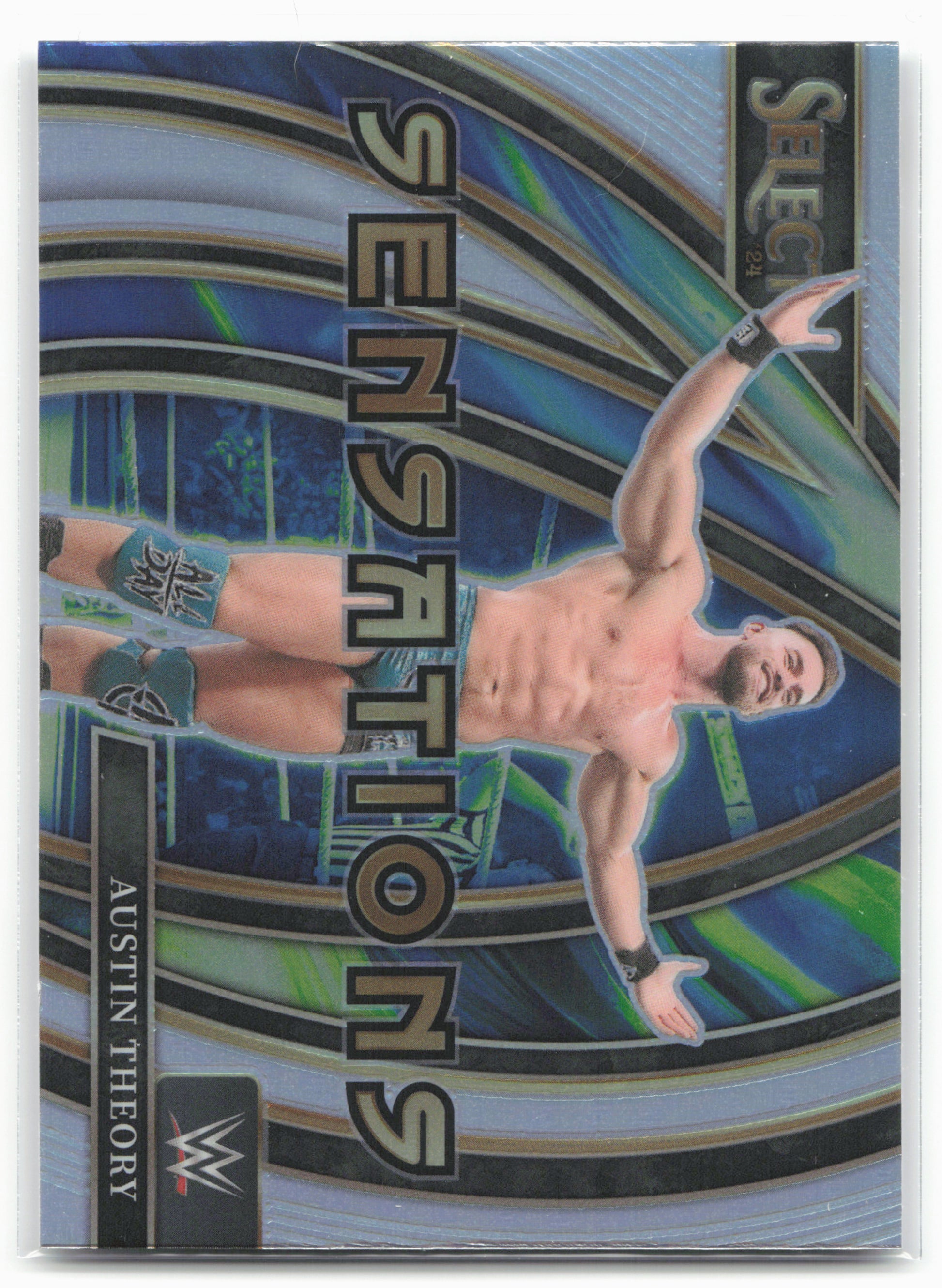 2024 Panini Select WWE #14 Austin Theory Sensations 16315