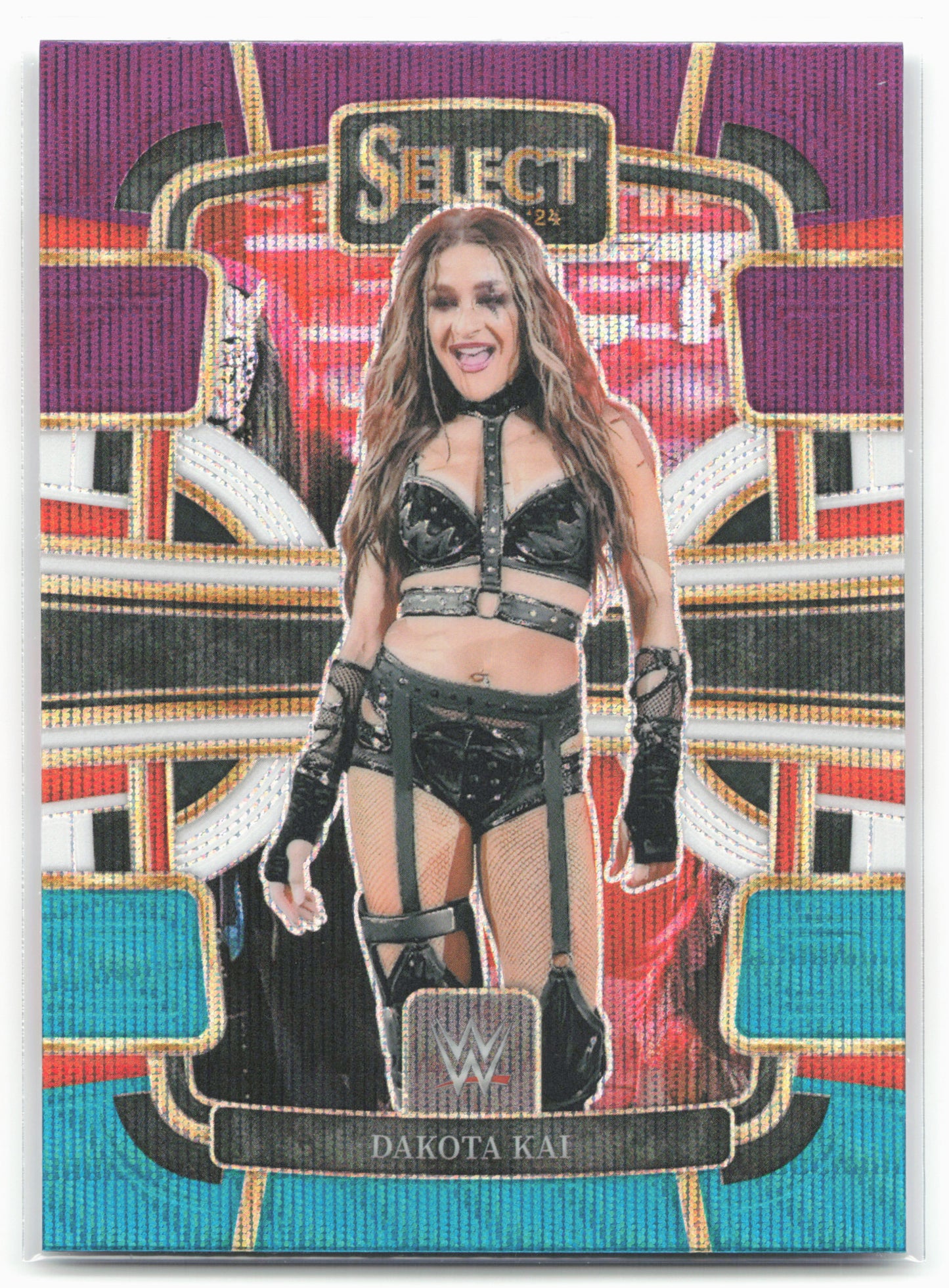 2024 Panini Select WWE #30 Dakota Kai Tri-Color Prizms 16316
