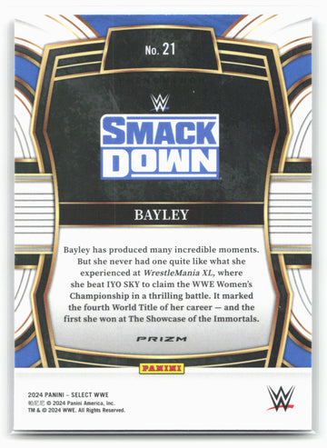 2024 Panini Select WWE #21 Bayley Phenomenon 16318