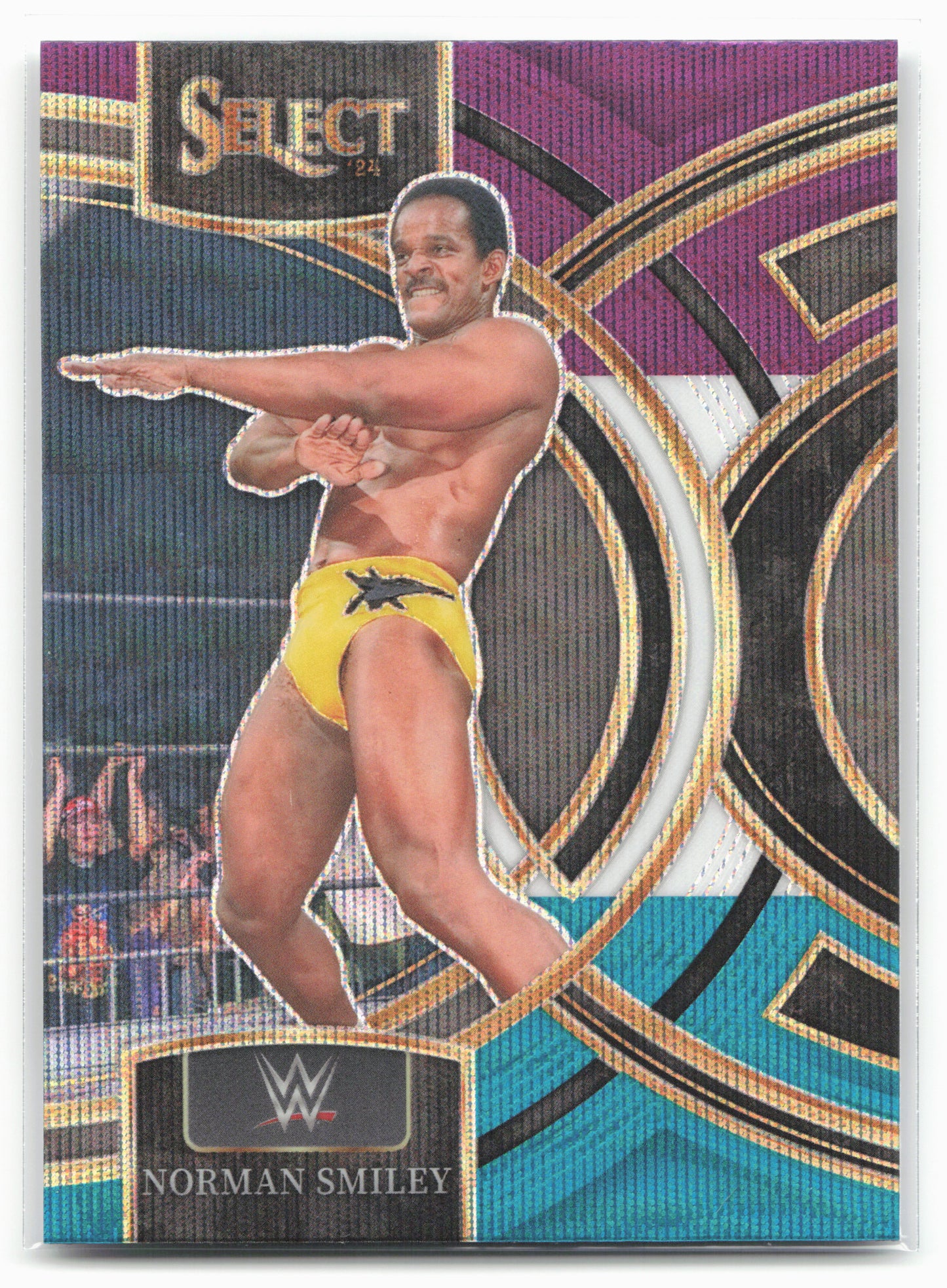 2024 Panini Select WWE #152 Norman Smiley Tri-Color Prizms 16319