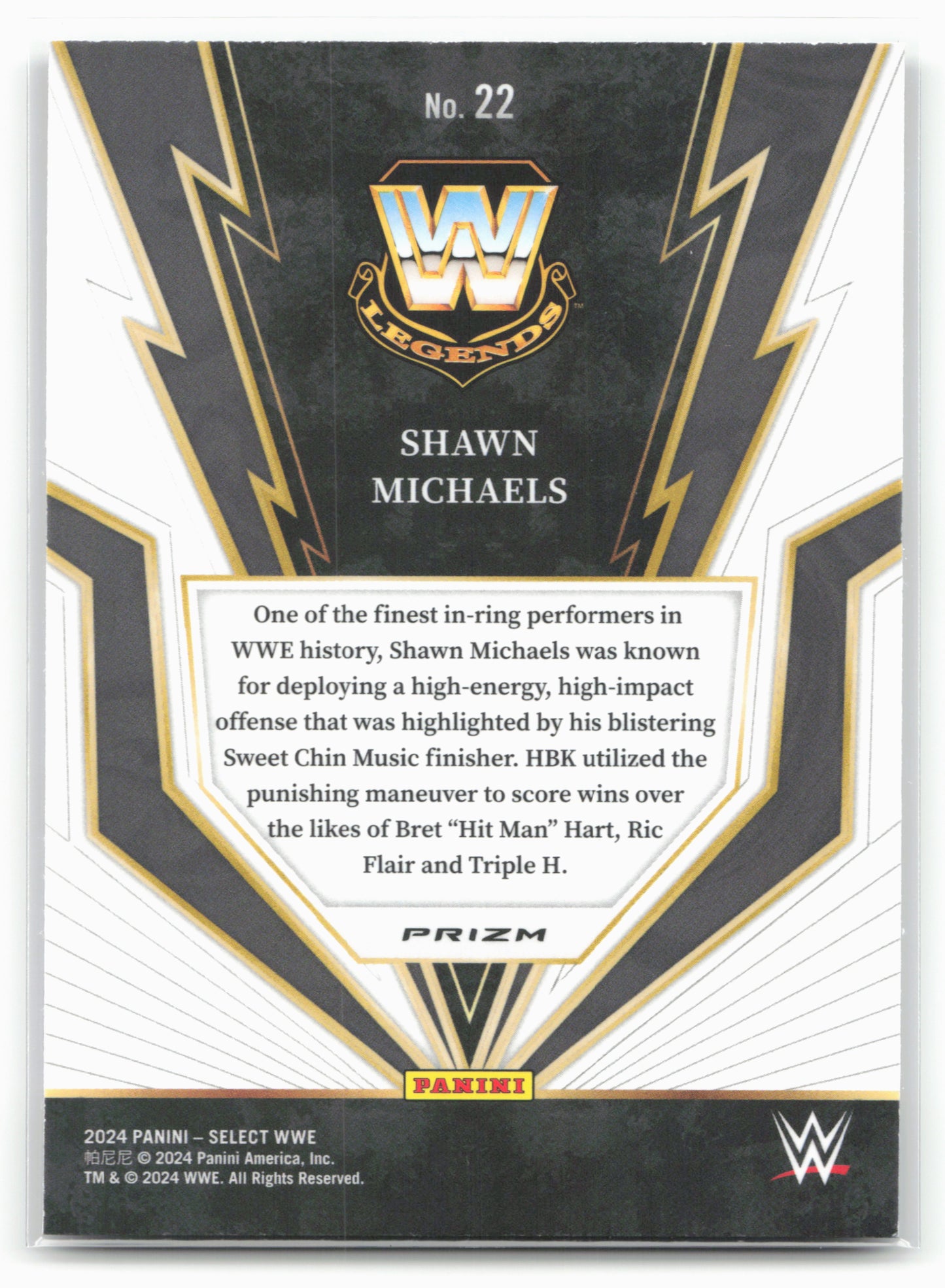 2024 Panini Select WWE #22 Shawn Michaels Turbo Charged 16320