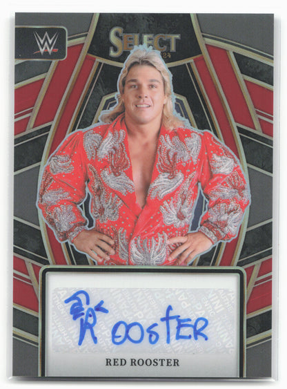 2024 Panini Select WWE #SL-RRS Red Rooster Signature Selections Red Prizms