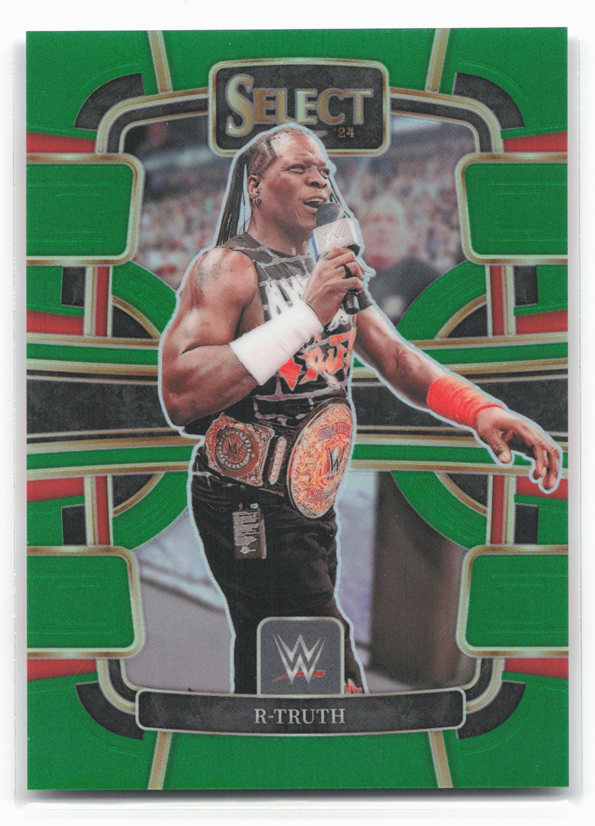 2024 Panini Select WWE #42 R-Truth Green Prizms