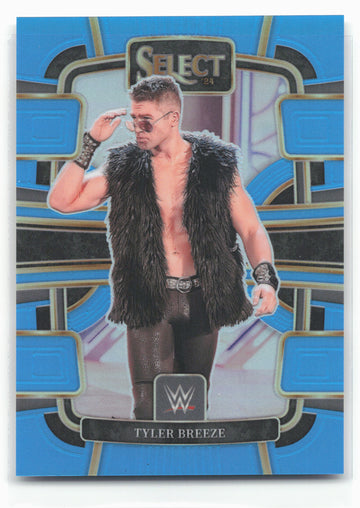 2024 Panini Select WWE #95 Tyler Breeze Light Blue Prizms