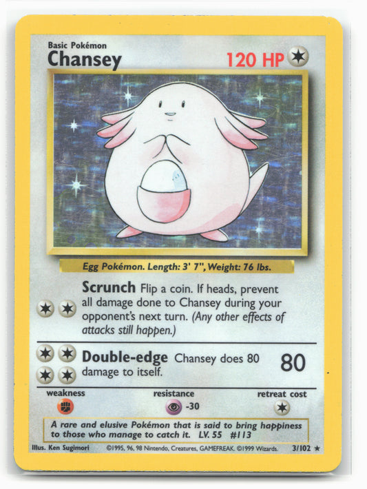 Base Set #003/102 Chansey Holo - 16339