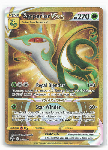 SWSH12: Silver Tempest #210/195 Serperior VSTAR (Secret) (210) Holo - 16346