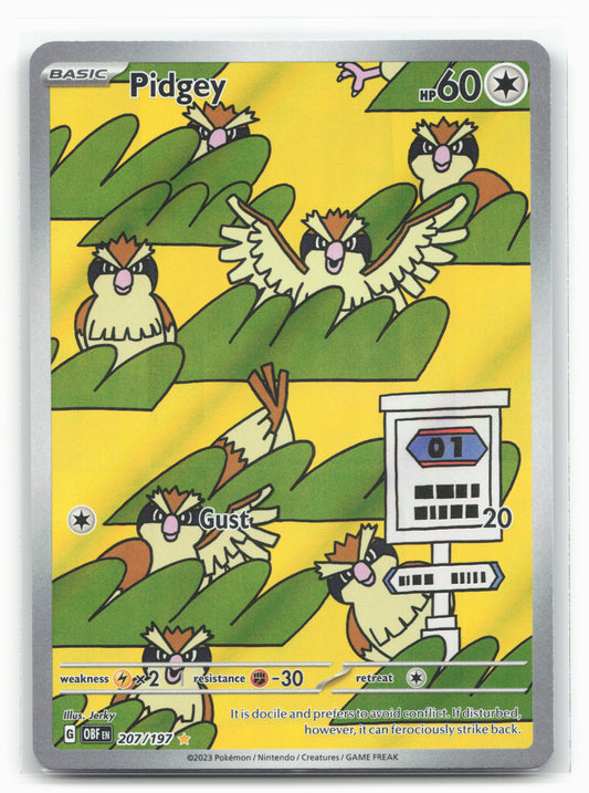 SV03: Obsidian Flames #207/197 Pidgey Holo - 16350