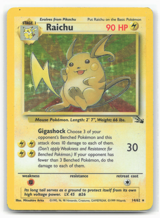 Fossil #14/62 Raichu (14) Holo - 16352