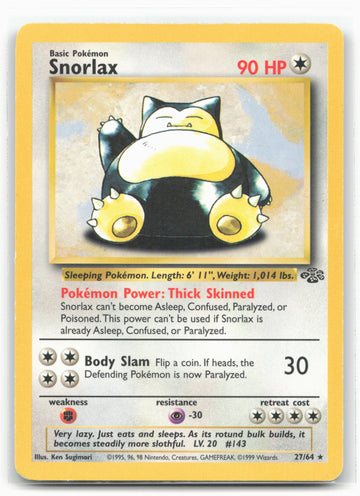 Jungle #27/64 Snorlax (27) Non-Holo - 16358