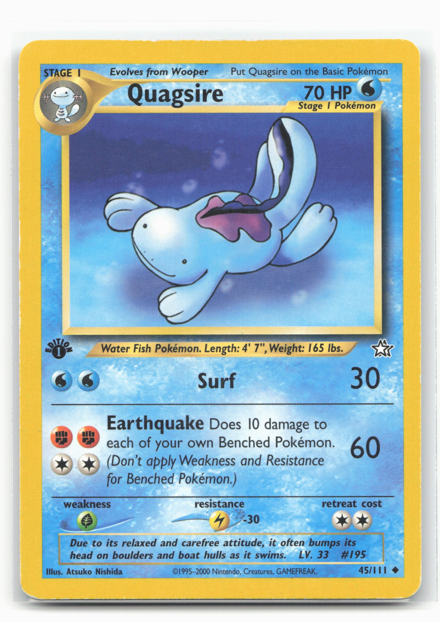 Neo Genesis #045/111 Quagsire 1st Edition - Non-Holo - 16364