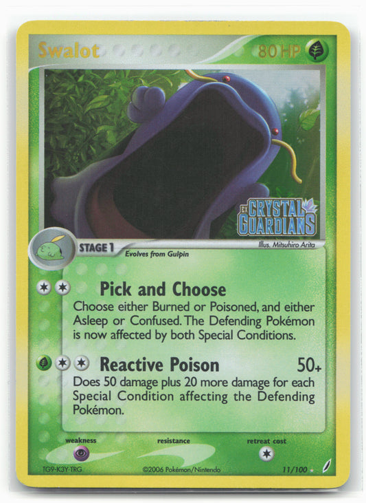 Crystal Guardians #11/100 Swalot Holo - Stamped - 16368