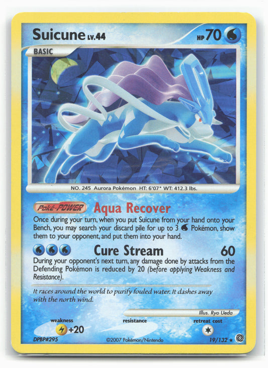 Miscellaneous Cards & Products #019/132 Suicune Cracked Ice Holo - 16370