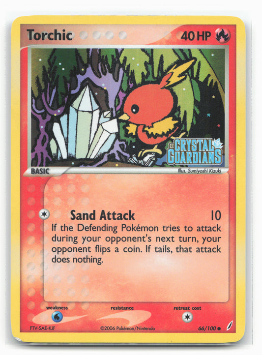 Crystal Guardians #66/100 Torchic Holo - Stamped - 16372