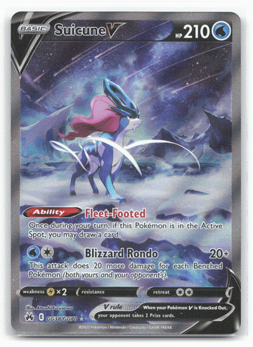 Crown Zenith: Galarian Gallery #GG38/GG70 Suicune V Holo - 16377