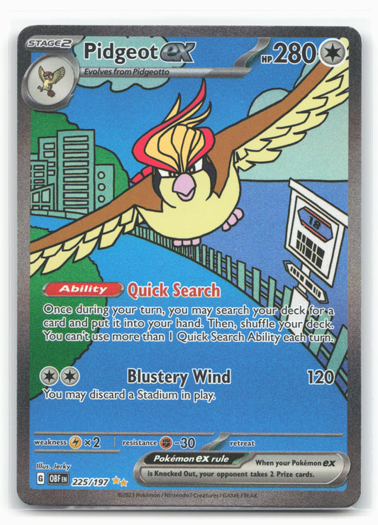 SV03: Obsidian Flames #225/197 Pidgeot ex Holo - 16381