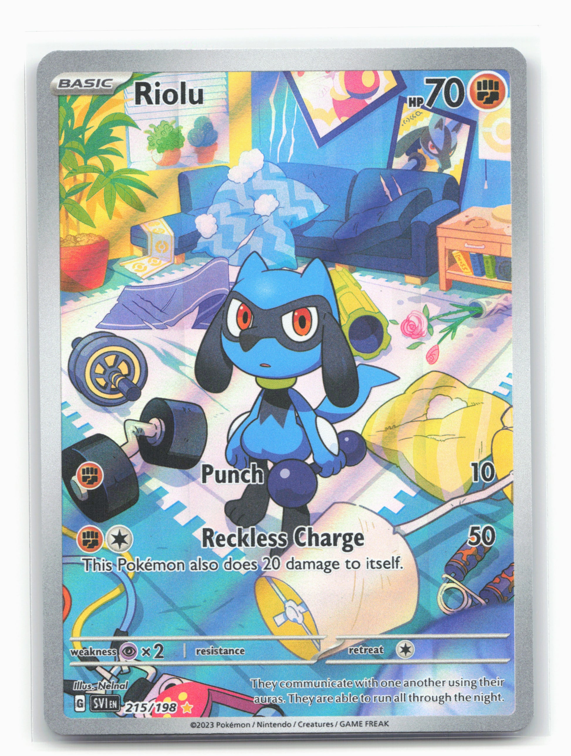 SV01: Scarlet & Violet Base Set #215/198 Riolu Holo - 16386