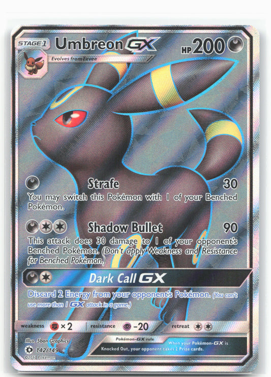 SM Base Set #142/149 Umbreon GX (Full Art) Holo - 16387