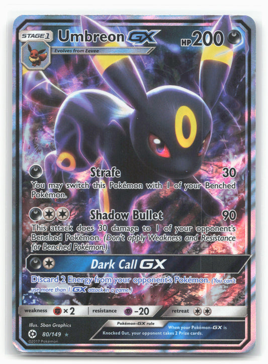 SM Base Set #80/149 Umbreon GX Holo - 16388