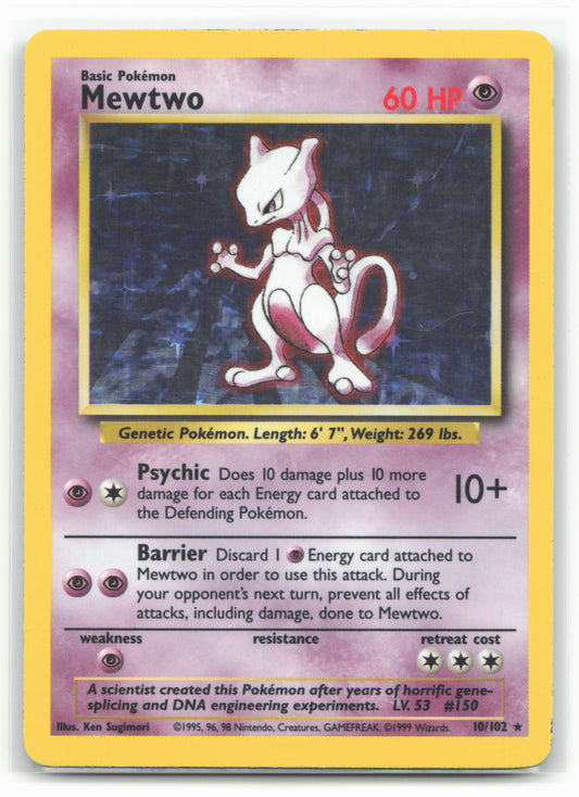 Base Set #010/102 Mewtwo Holo - 16401